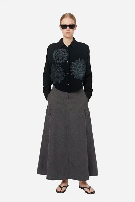 Doily Silk Shirt