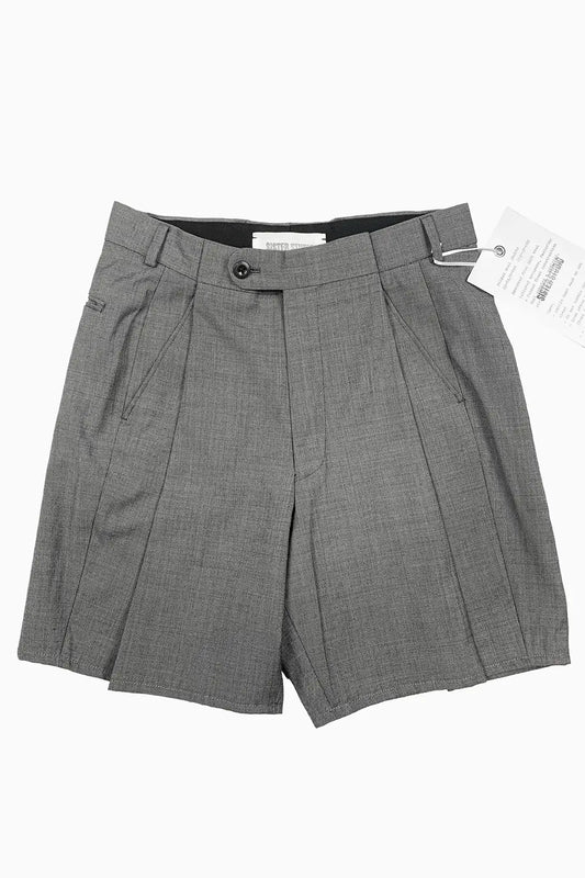 Folded Wool Shorts