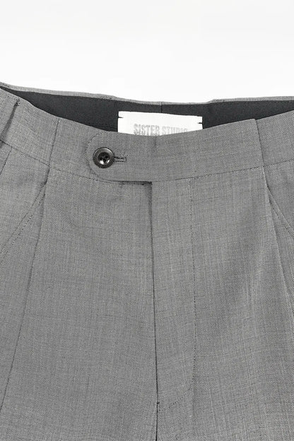Folded Wool Shorts