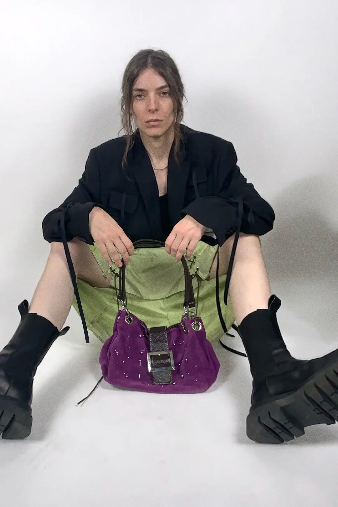 Green Silk Skirt