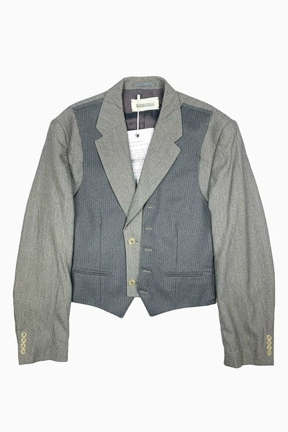 Grey Vest-Blazer