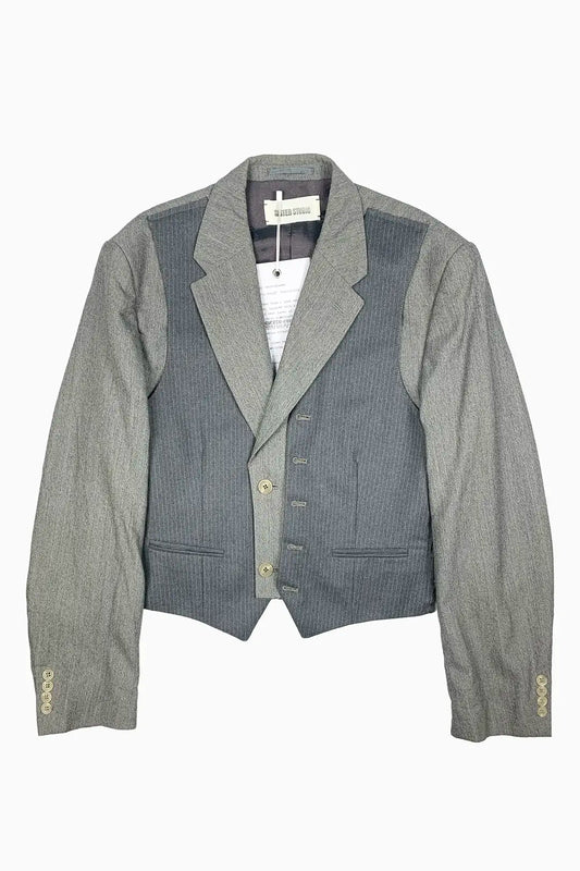 Grey Vest-Blazer