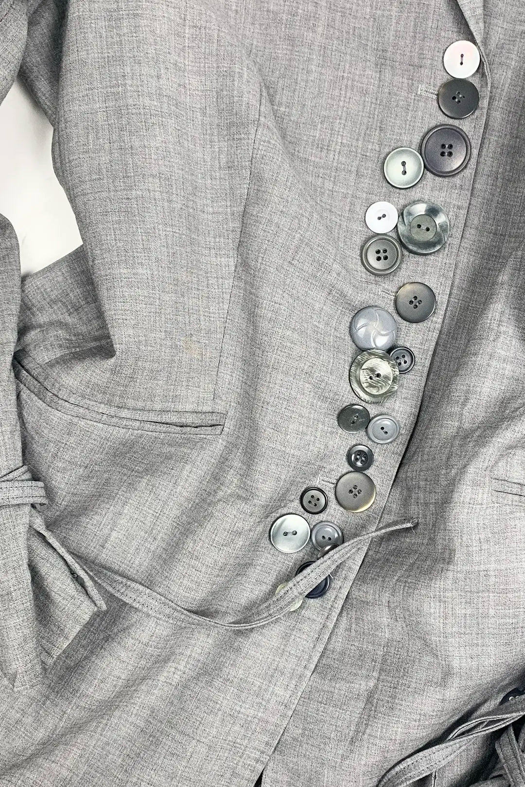 Grey Button Blazer