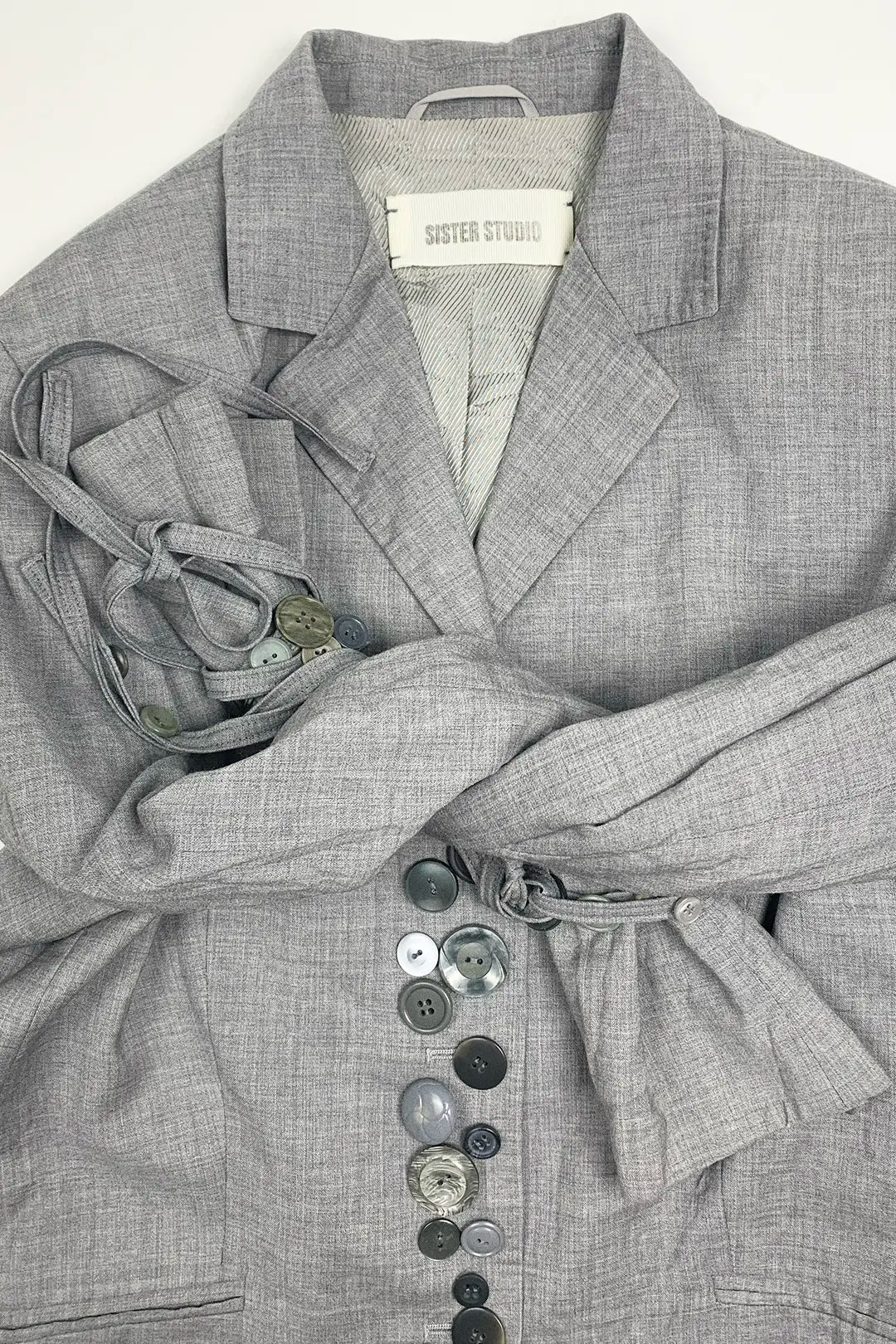 Grey Button Blazer