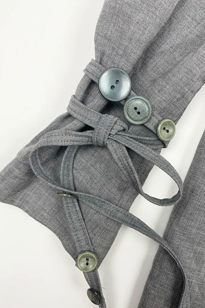 Grey Button Blazer