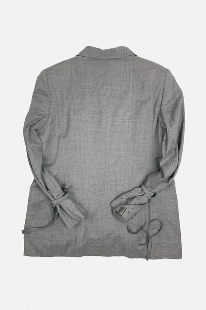 Grey Button Blazer