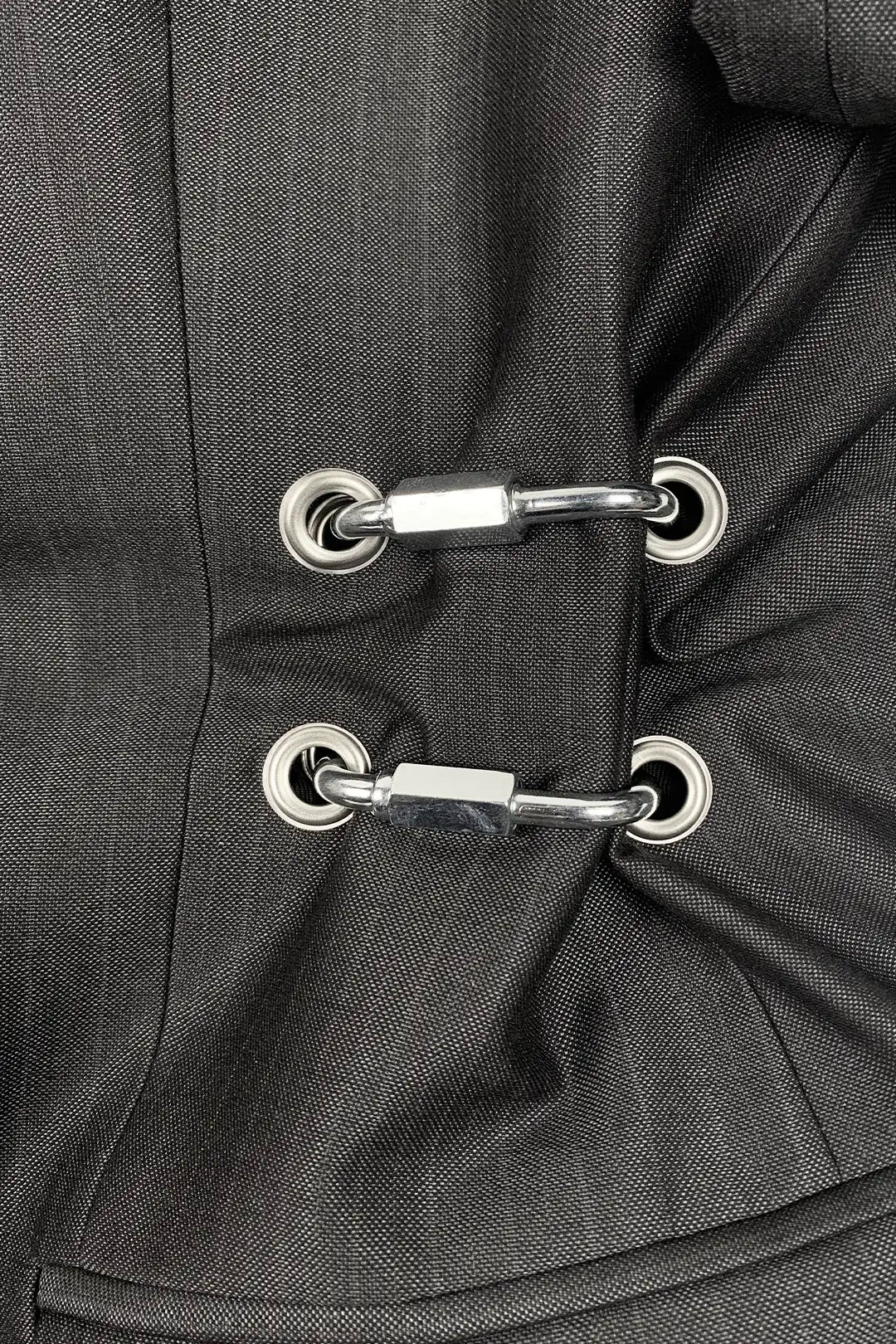 Hardware Detail Blazer - Grey