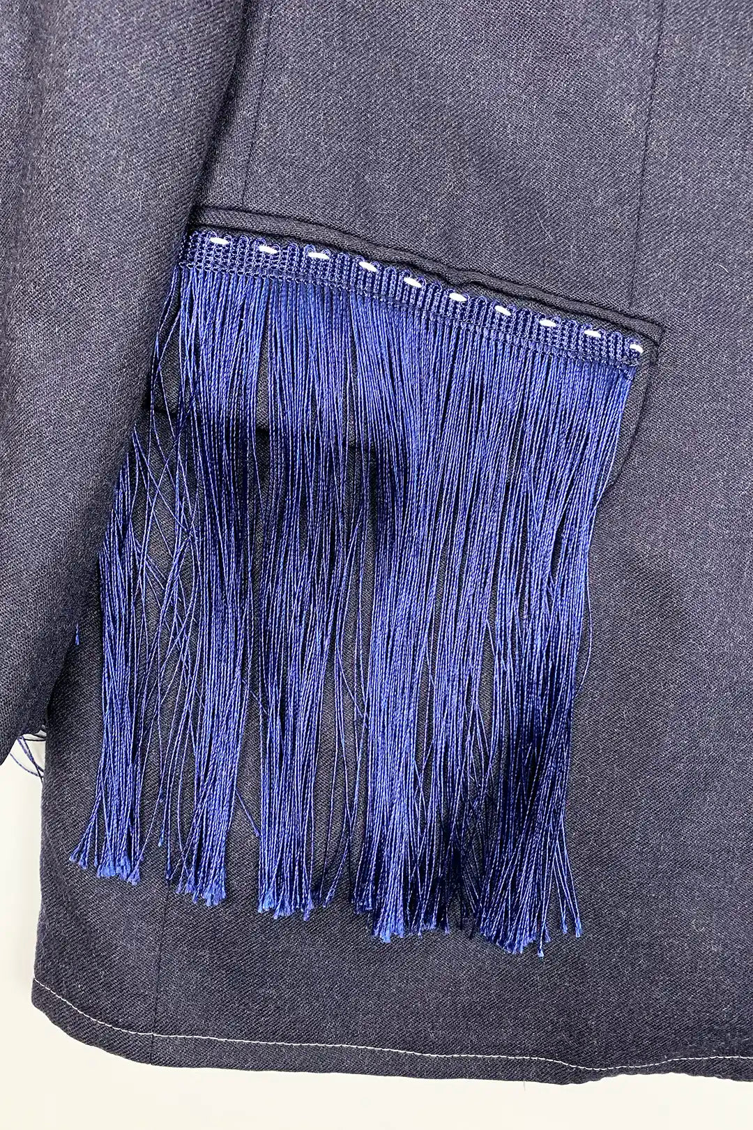 Indigo Fringe Blazer