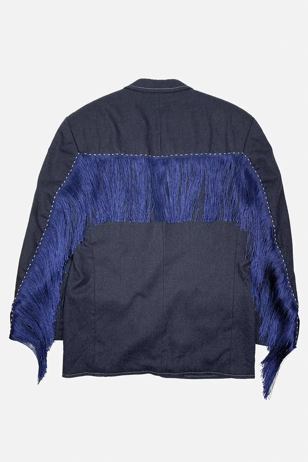Indigo Fringe Blazer