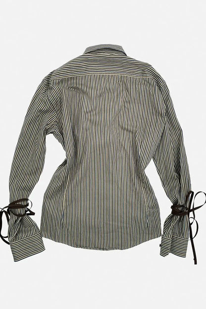 Inkstripe Ruched Shirt