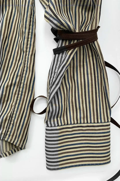 Inkstripe Ruched Shirt