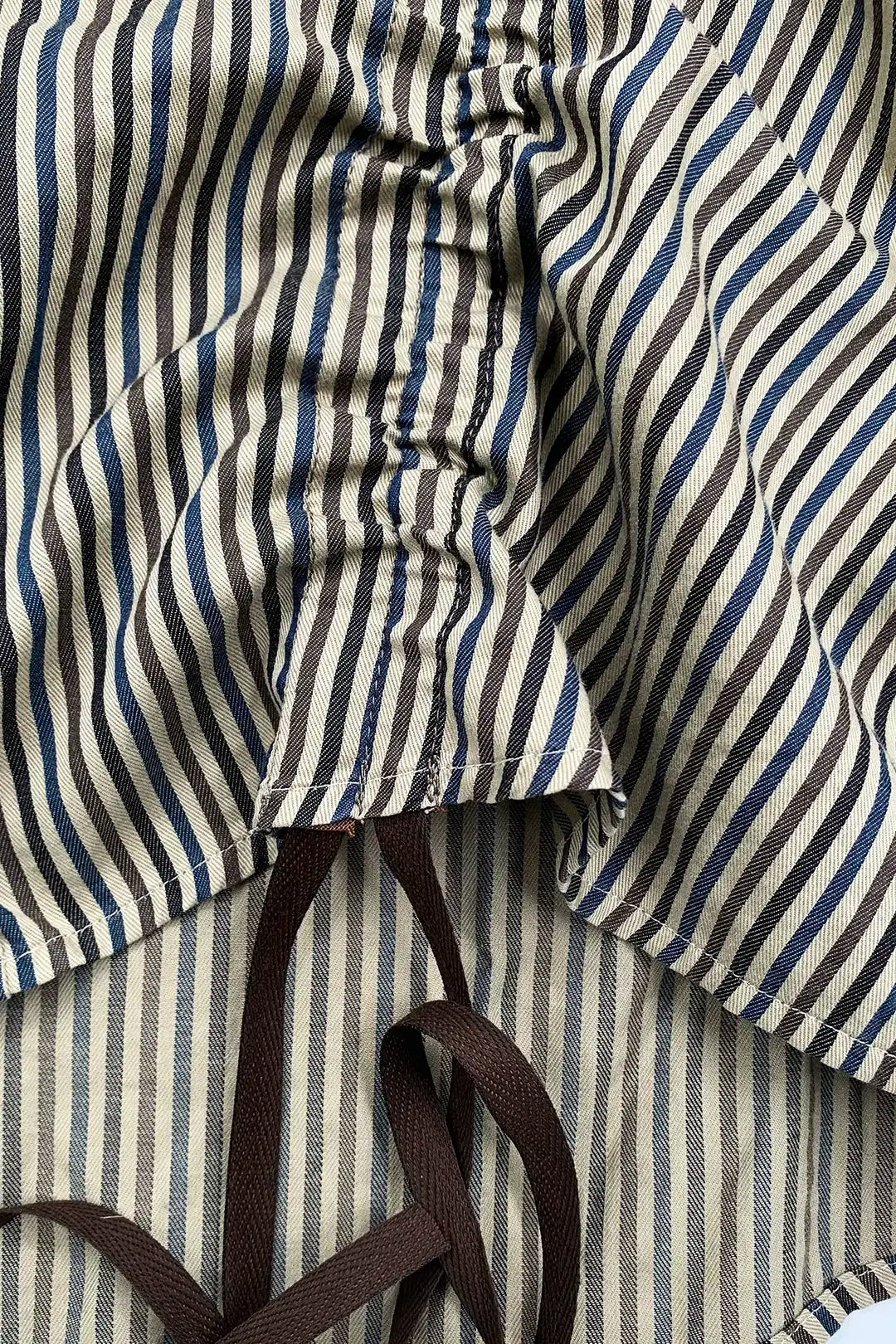 Inkstripe Ruched Shirt
