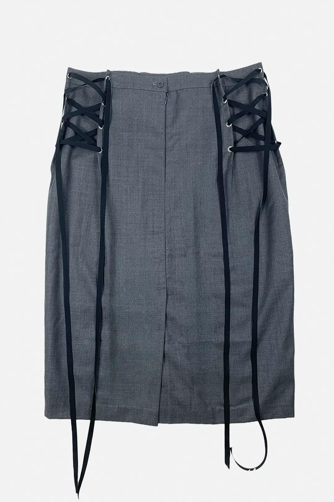 Lace-up Skirt | Grey