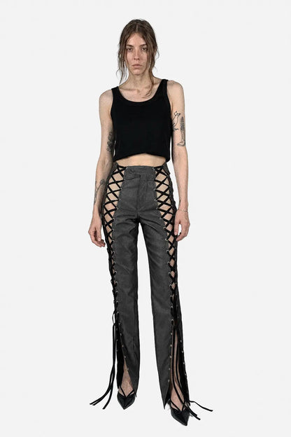 Lace-up Pants
