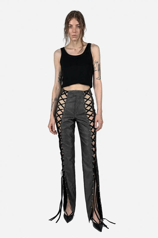 Lace-up Pants