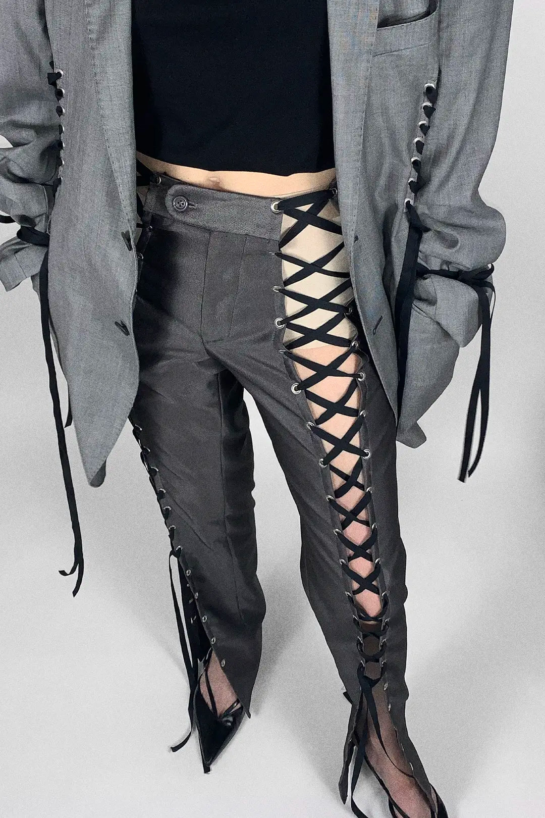 Lace-up Pants