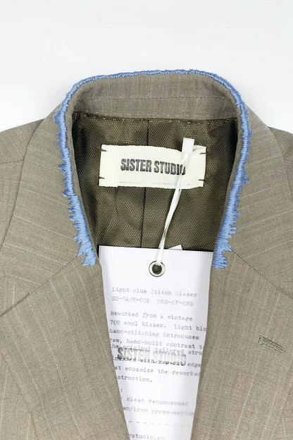 Light Blue Stitch Blazer