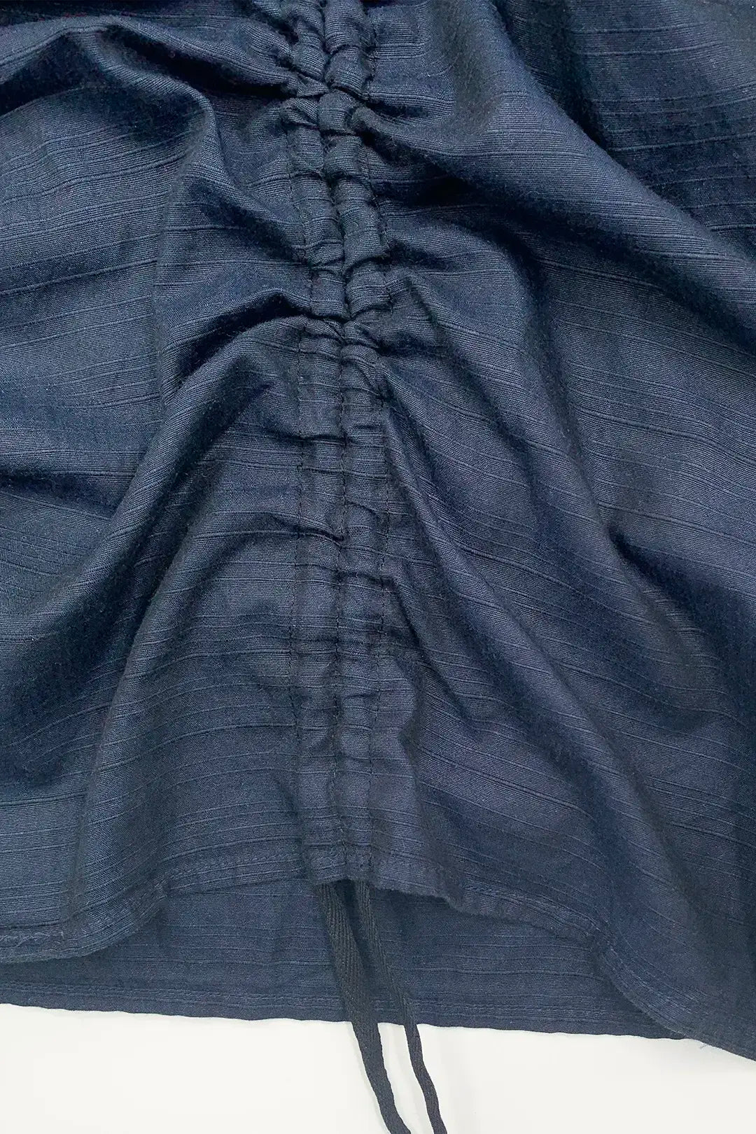Navy Ruched Shirt