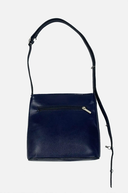 Navy Leather Bag