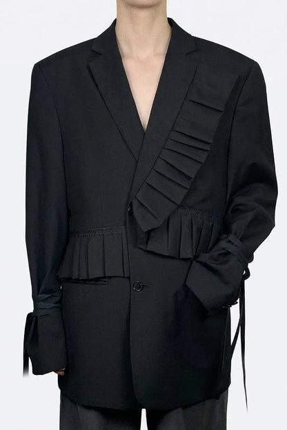 Noir Pleat Blazer