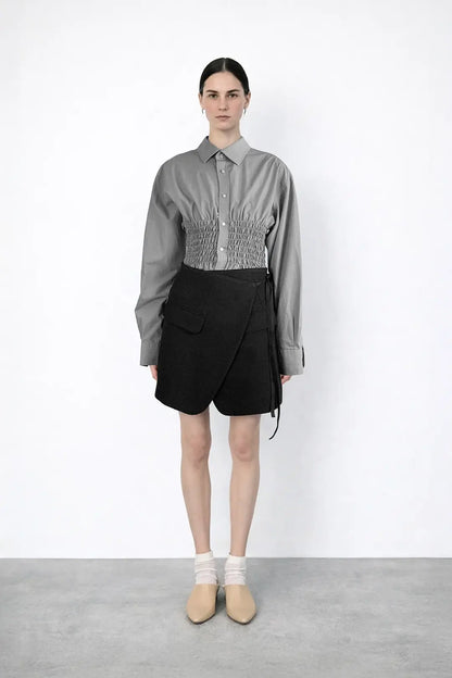 Noir Wrap Skirt