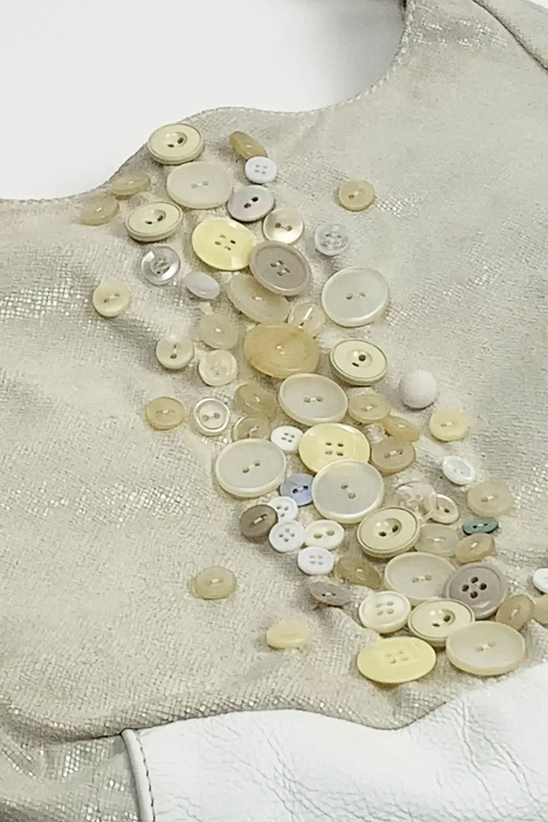 Off-White Button Bag