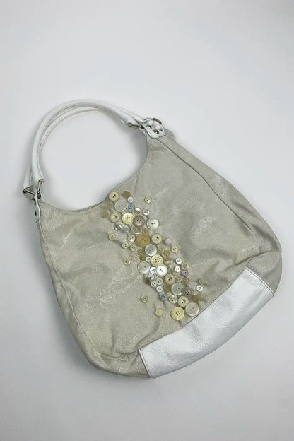 Off-White Button Bag