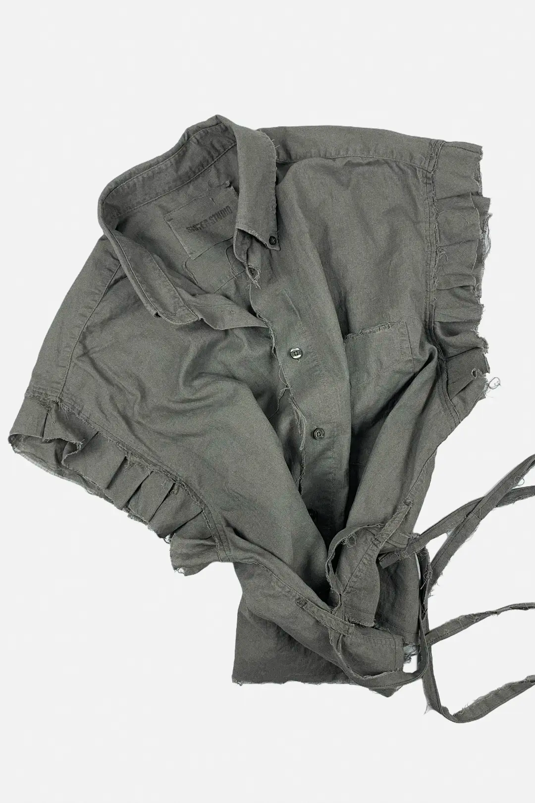 Raw Edge Top | Grey