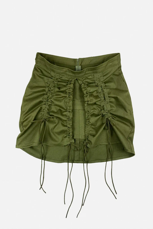Ruched Mini Skirt