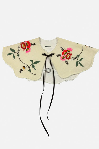 Oversized Floral Collar