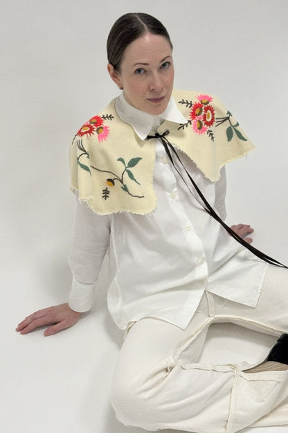 Oversized Floral Collar