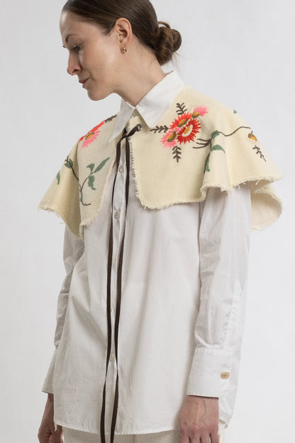 Oversized Floral Collar