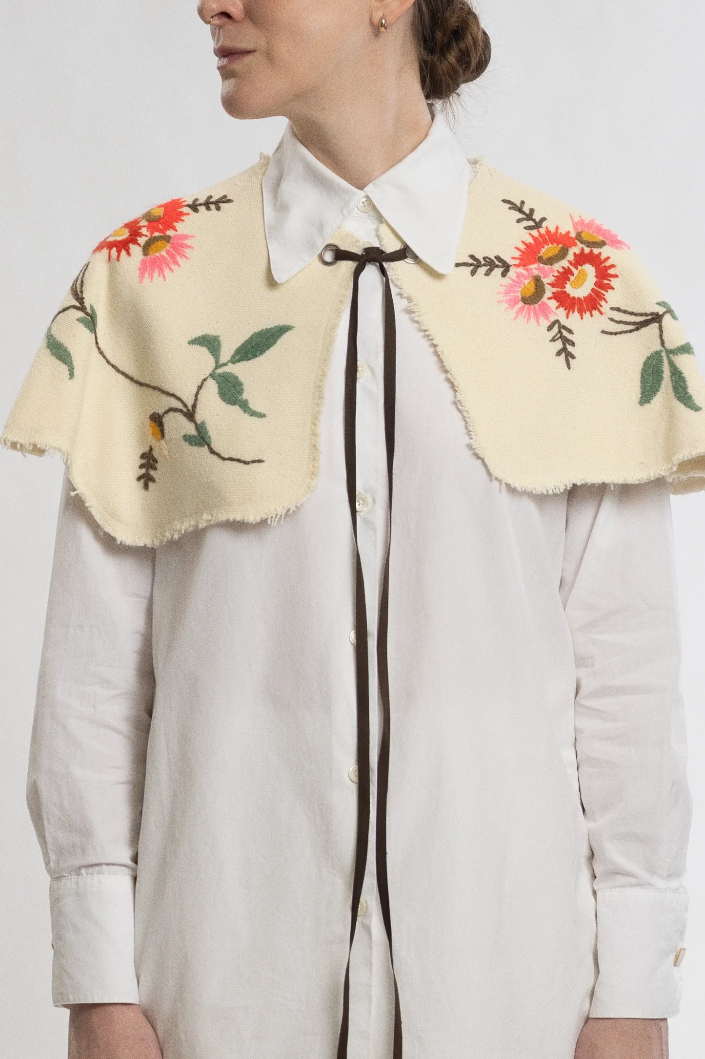 Oversized Floral Collar