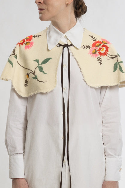 Oversized Floral Collar