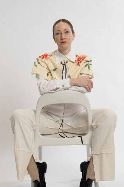 Oversized Floral Collar