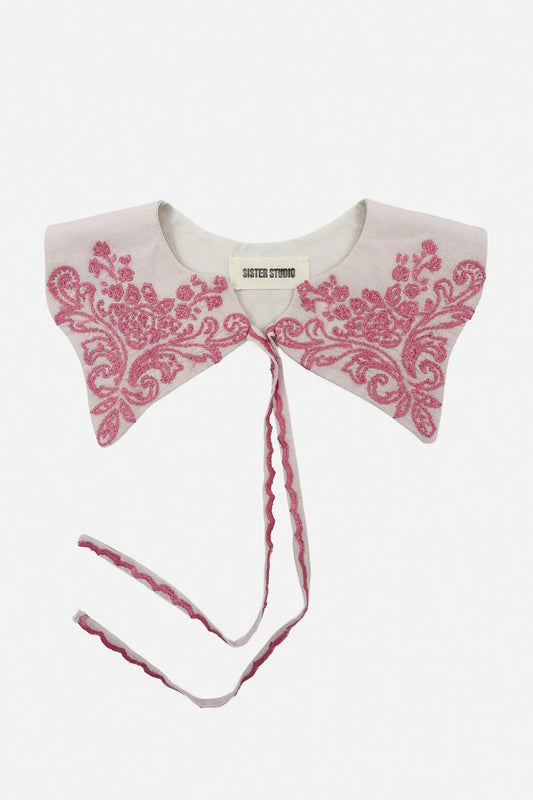 Pink Embroidery Collar