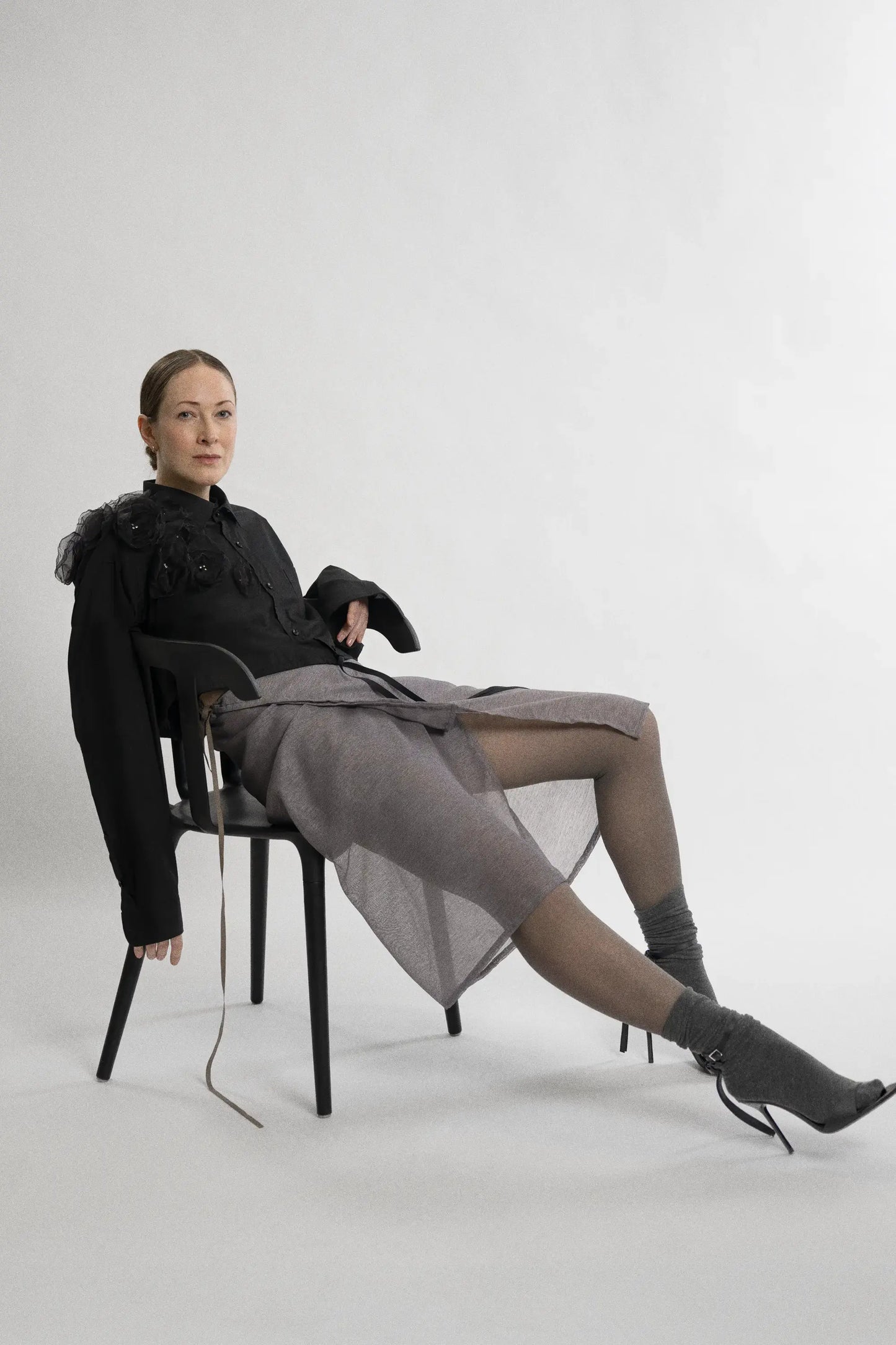 Floral Appliqué Shirt