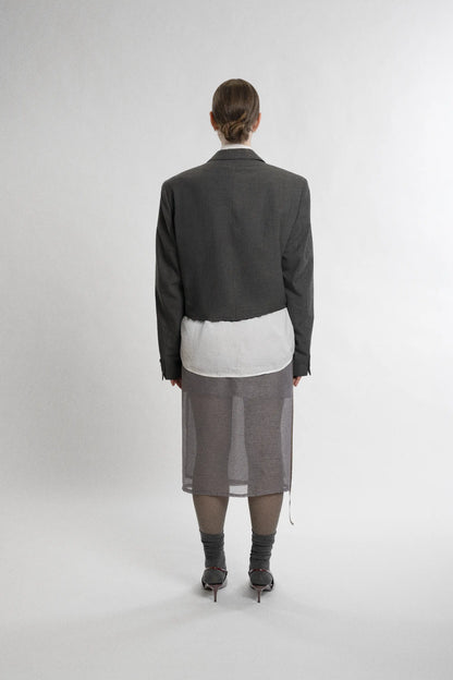 Cropped Panel Blazer