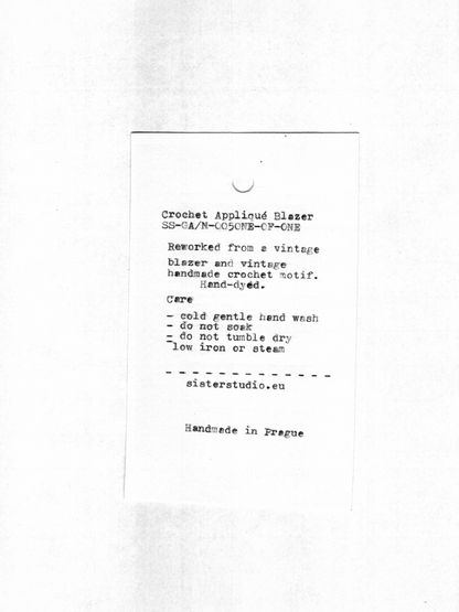 Crochet Appliqué Blazer