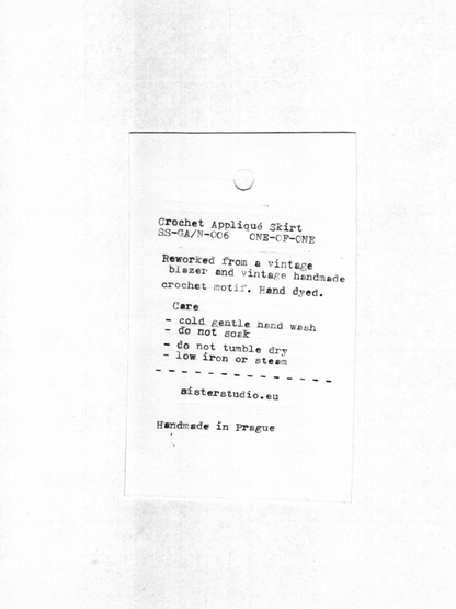 Crochet Appliqué Skirt