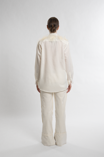 Floral Appliqué Shirt