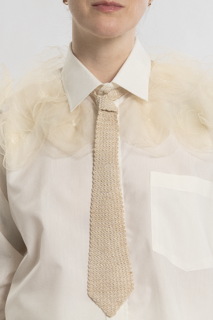 Floral Appliqué Shirt