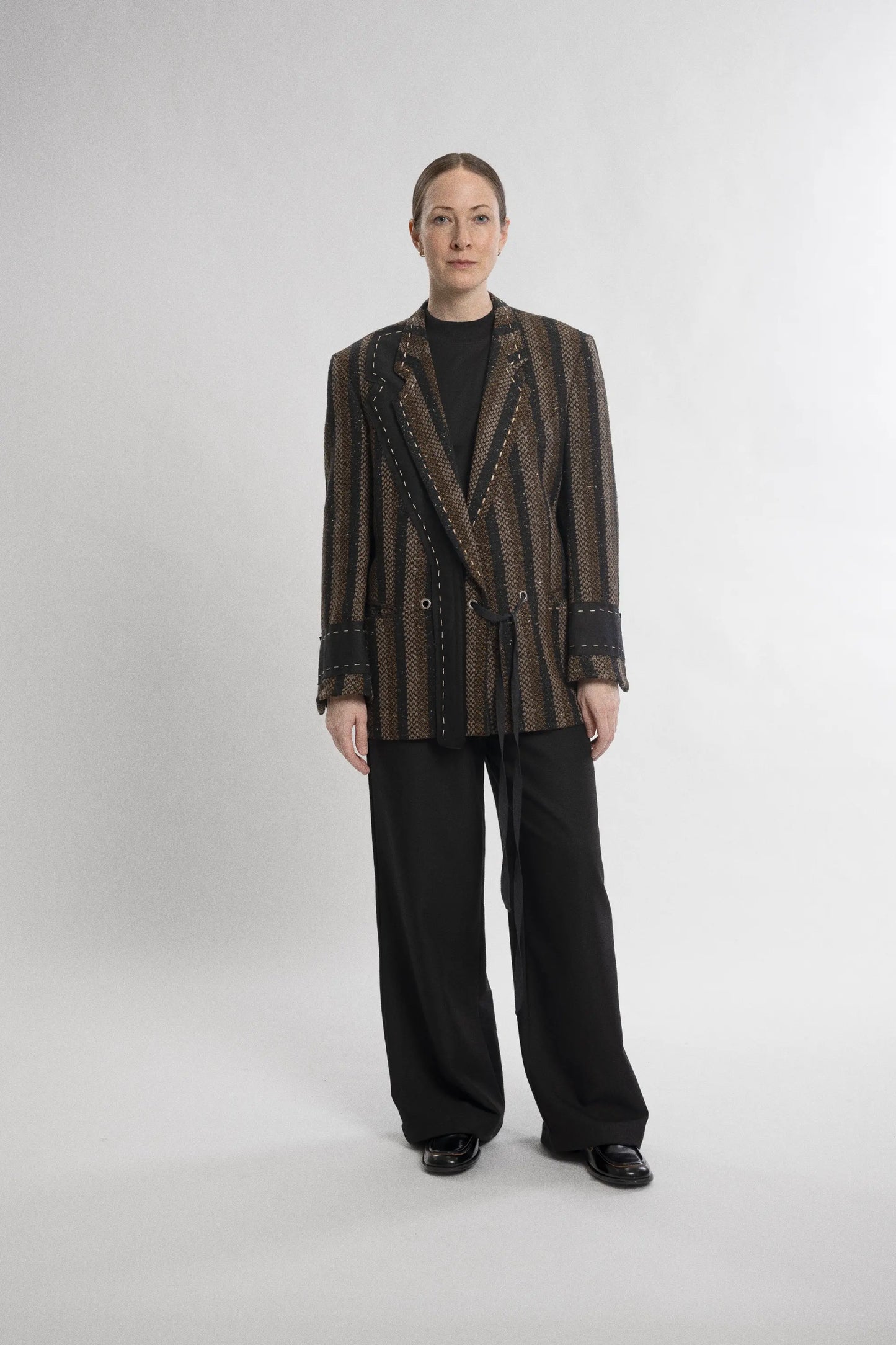 Stitched Wool Blazer