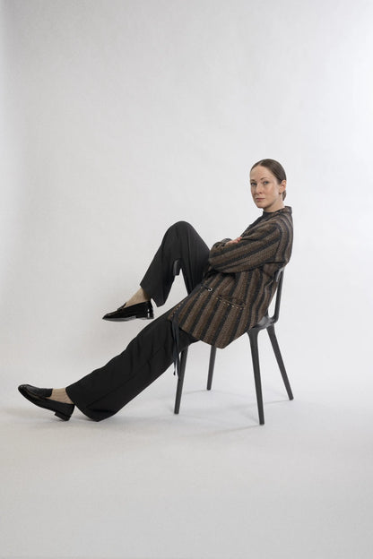 Stitched Wool Blazer