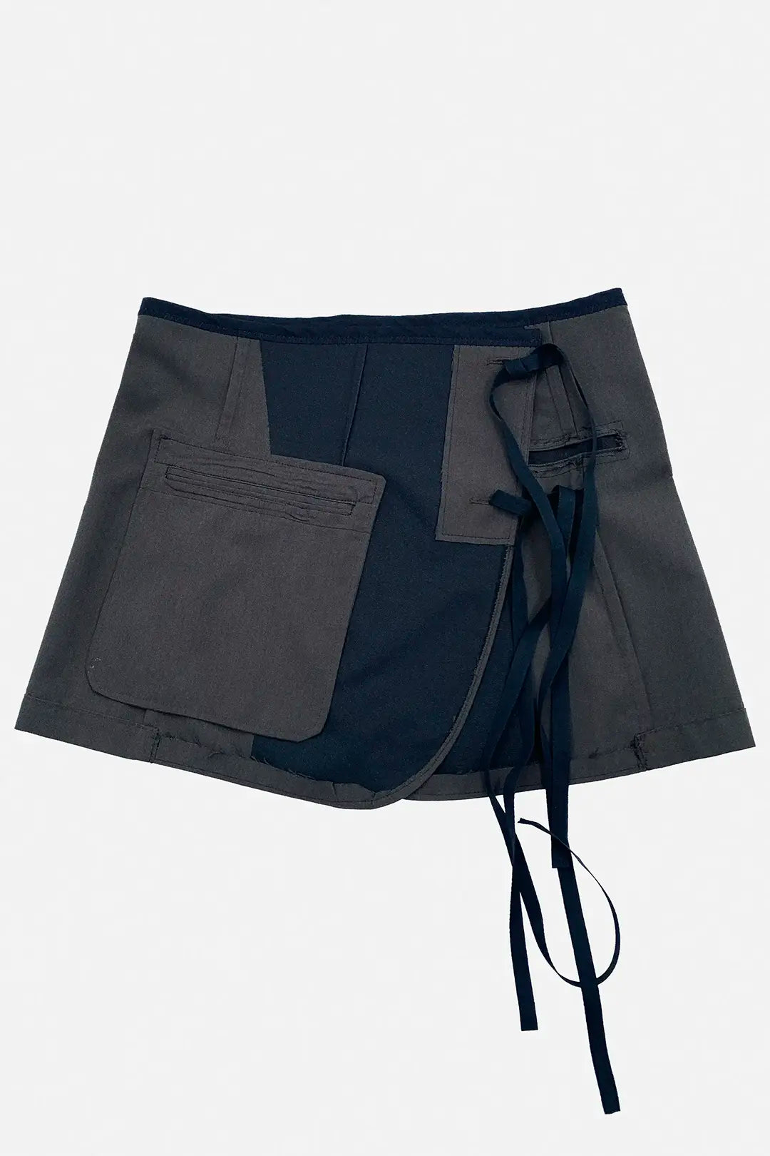 Deconstructed Wrap Skirt