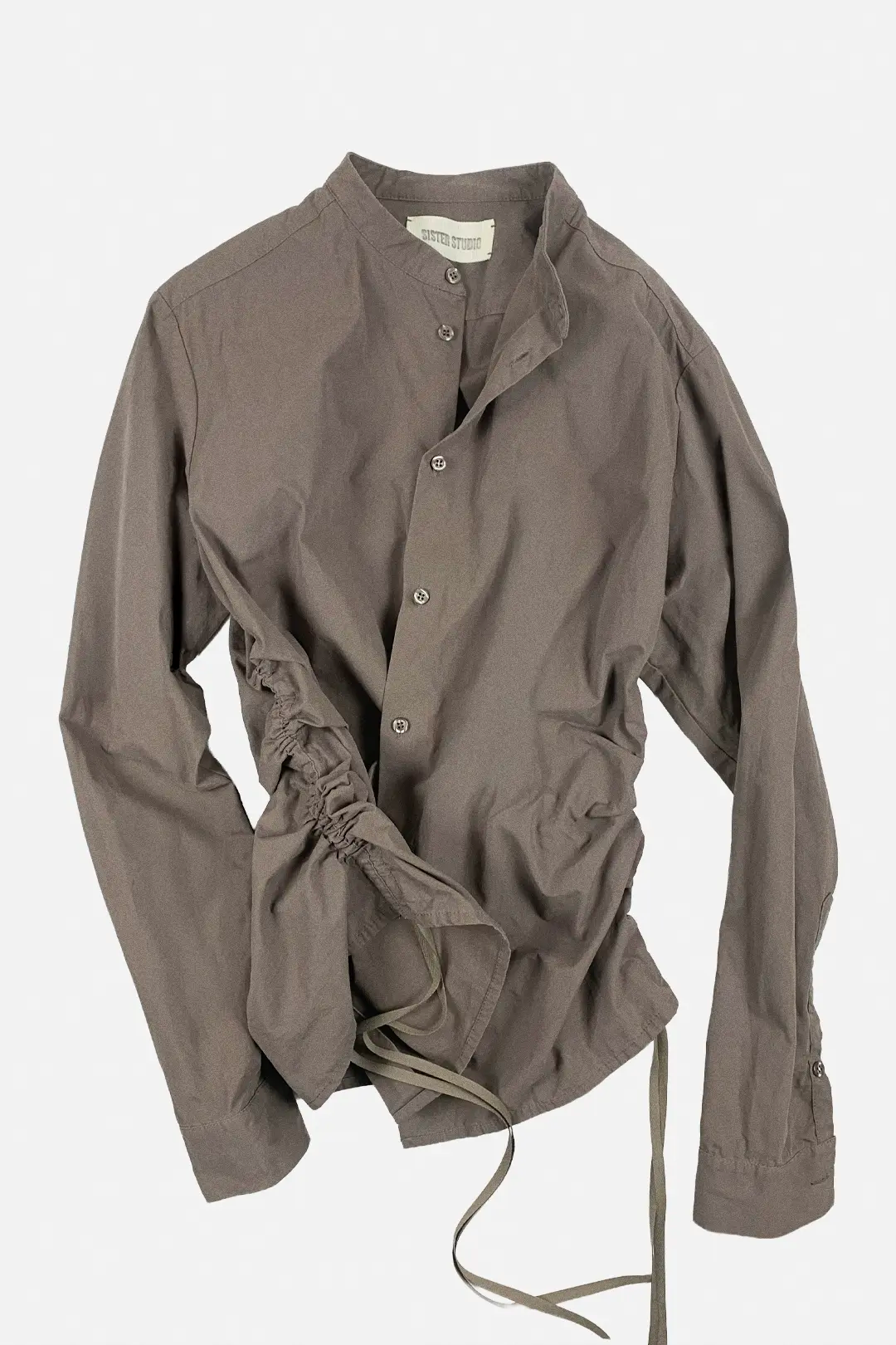 Side ruched Shirt | Taupe