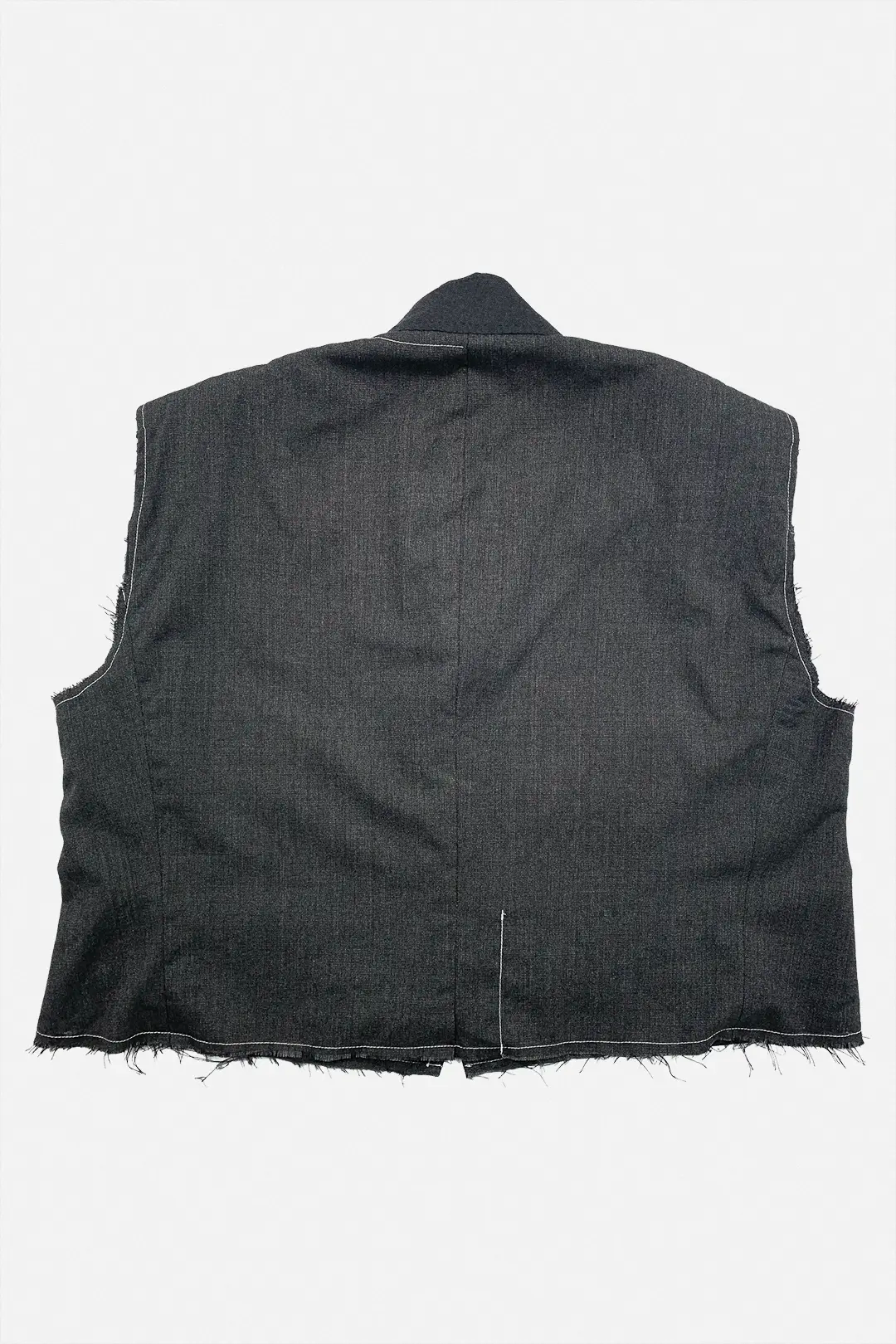 Sleeve Panel Wool Vest