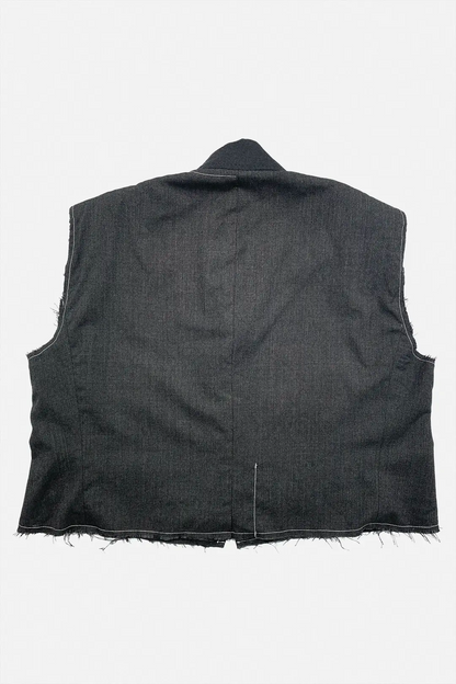 Sleeve Panel Wool Vest