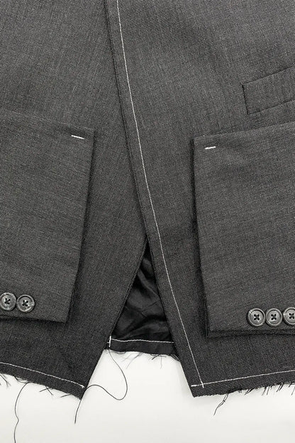 Sleeve Panel Wool Vest