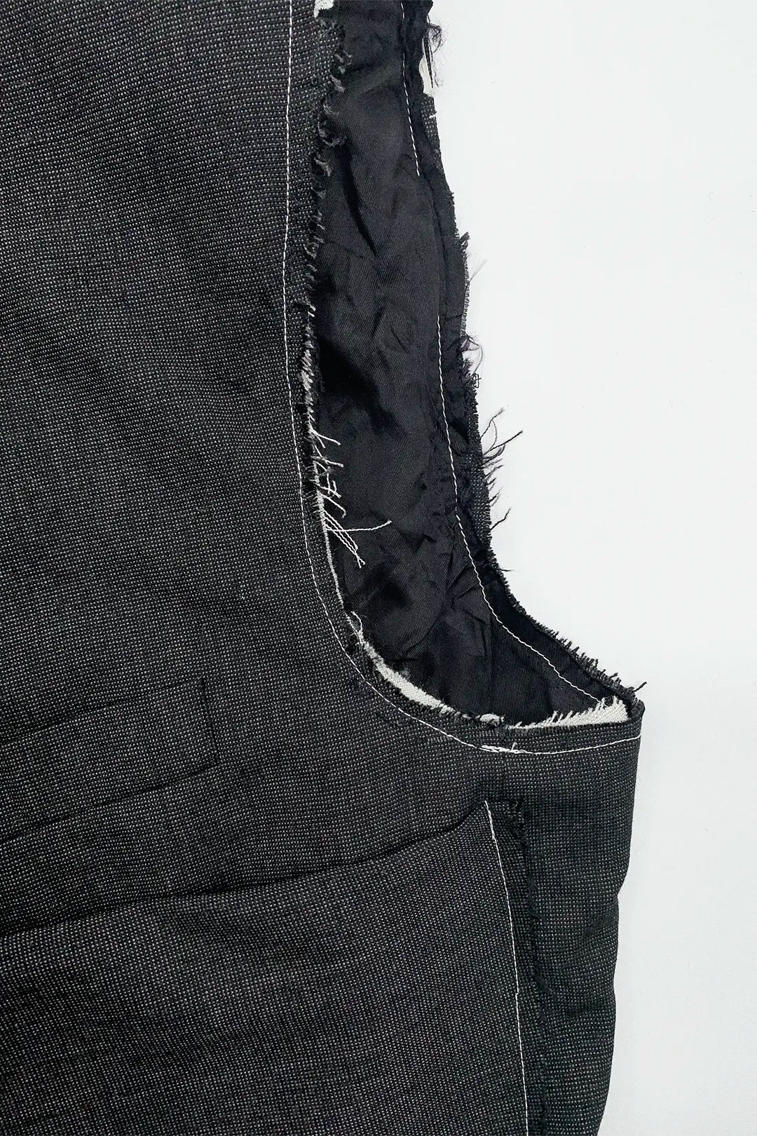 Sleeve Panel Wool Vest